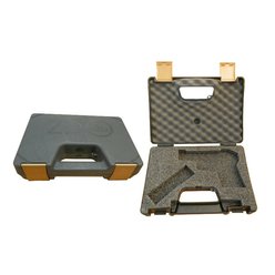Pistol plastic case with filling