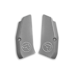 Grips for CZ 97 long checkered silver