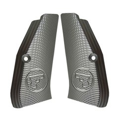 Grips CZ 75/SP01/Shadow long checkered, silver